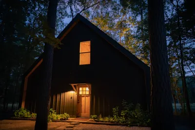Front View at Beauty Berry, Lost Forest Cabins
