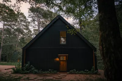 Front Exterior at Blue Jay, Lost Forest Cabins