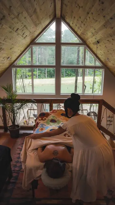 Massage at Mullein, Lost Forest Cabins
