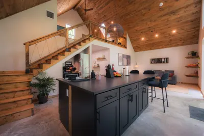 Kitchen at Mullein, Lost Forest Cabins