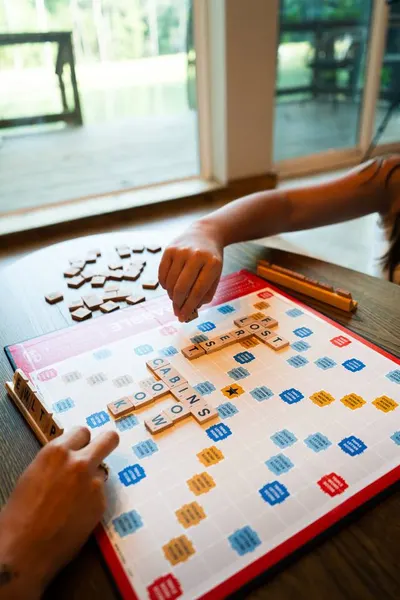 Game boards at Passionflower, Lost Forest Cabins