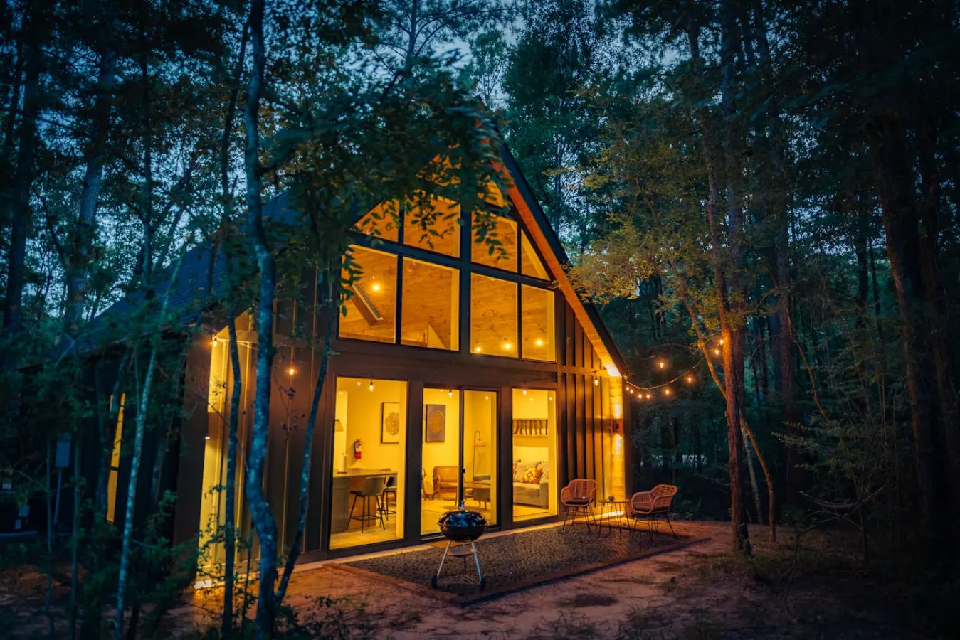 Exterior at Woodpecker, Lost Forest Cabins